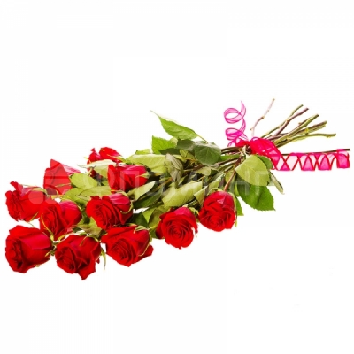 Розы  код 602 Удивите любимую прекрасным букетом из одиннадцати красных роз. Королева цветов – замечательный презент к любому празднику и отличный способ преподнести подарок-сюрприз. На 8 марта, день рождения, День святого Валентина или по любому другому поводу <a href=